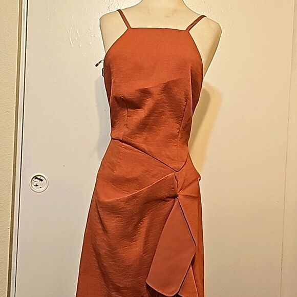 C/MEO Collective Fluidity Draped Midi Dress - Size XS - Picture 1 of 15